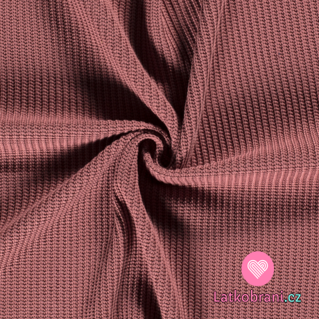 Pletenina, svetrovina starorůžová 
