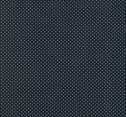 Úplet potisk malé bílé puntíky na námořnicky modré