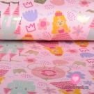 Úplet potisk princezna a půl království na růžové