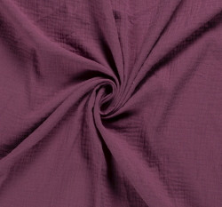Dvojitá gázovina / mušelín purpurová