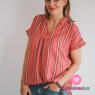 Viskóza proužky na starorůžové