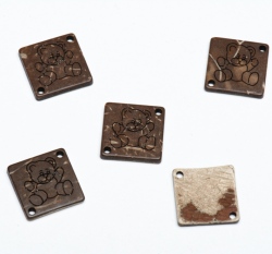 Štítek na oblečení kokos 