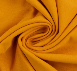 Teplákovina jednobarevná počesaná žlutá hořčicová 