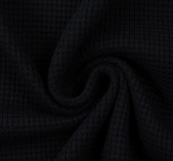 Vaflový úplet černý, silnější