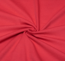 Žebrovaný úplet jednobarevný červený 