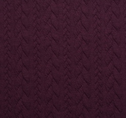 Pletenina copánky vínové