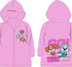 Pláštěnka dětská Tlapková patrola, růžová 122-128