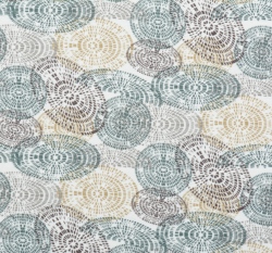 Úplet taupové kruhy na bílé 