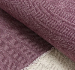 Svetrovina vzor rybí kost jednobarevná vínová