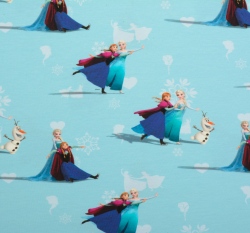 Úplet potisk Ledové království na modré