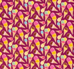 Úplet potisk zmrzliny na růžové