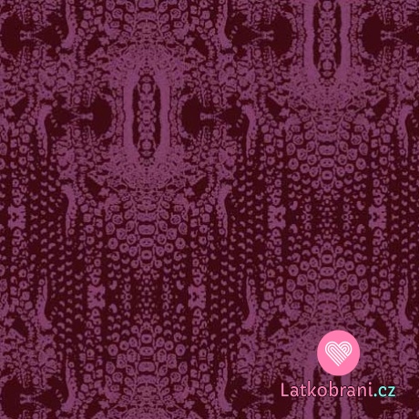 Úplet vzor fialovo - růžová hadí kůže