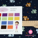 Úplet lištičky na námořnické modré 