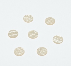 Knoflík kulatý, lesklý, perleťová mozaika