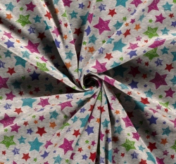 Warmkeeper barevné hvězdy na šedé 