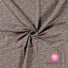 Úplet potisk skotačící opičky na šedé