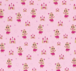 Úlet potisk kouzelná princezna v království na růžové