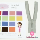 Zip spirálový nedělitelný šedo-béžový 18 cm