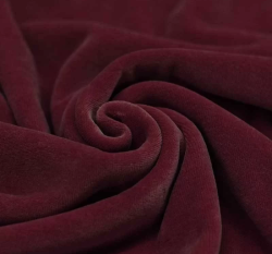 Nicky velur jednobarevný vínový 