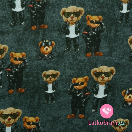 Warmkeeper potisk méďa frajer na šedé