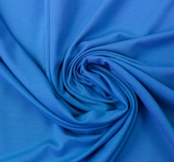 Jednobarevný viskózový úplet oceánově modrý 