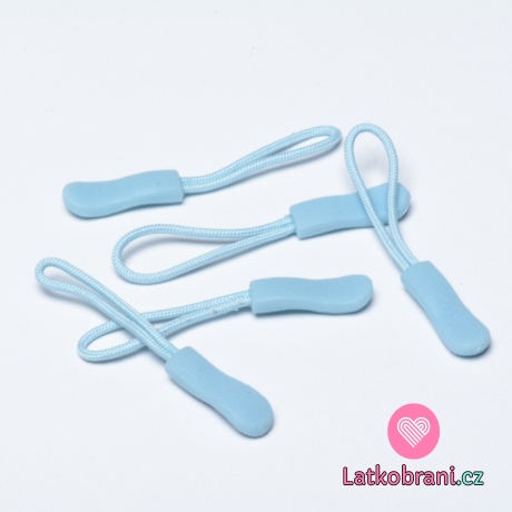 Poutko na jezdce modrá světlá