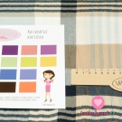 Bavlněná halenkovina pruhovaná světle modrá 