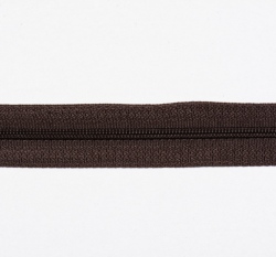 Metrážový zip spirálový 3 mm Hnědá