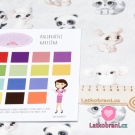 Bavlněné plátno roztomilá zvířátka na šedé