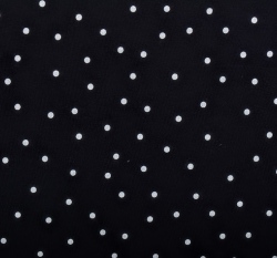 Úplet rozházený bílý puntík na tmavě modré 160 g