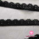 Krajka silonová černá 12 mm