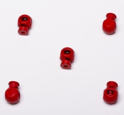 Brzdička s jedním otvorem červená