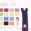 Zip spirálový dělitelný tmavší fialový 55cm