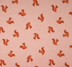 Úplet potisk veverka mezi puntíky na růžové