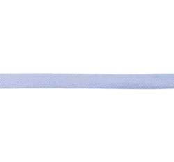 Bavlněná plochá šňůra světle modrá