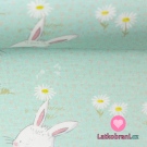 Úplet potisk králíčci zahradníci na mintové