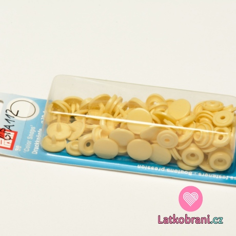 Plastové patentky Prym Color snaps Žlutá banánová