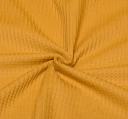 Vaflový úplet hořčicový