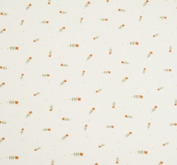 Úplet potisk kytičky a tečky na bílé, BIO