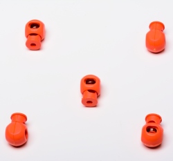 Brzdička s jedním otvorem neon oranžová