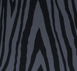 Žakárový úplet černé čáry na ocelově modré