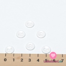 Knoflík, kulatý, bílý 12 mm