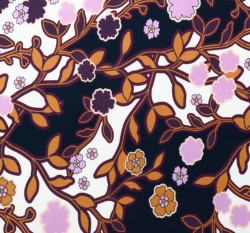 Úplet potisk kvítka a lístečky