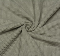 Vaflový úplet jednobarevný šedý, BIO