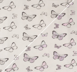 Magický měnící se úplet motýlci na bílé