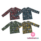 Teplákovina potisk červené tenisky na černé 