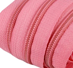 Metrážový zip spirálový 5 mm růžová dětská