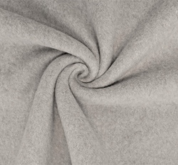 Bavlněný fleece jednobarevný šedý melanž 