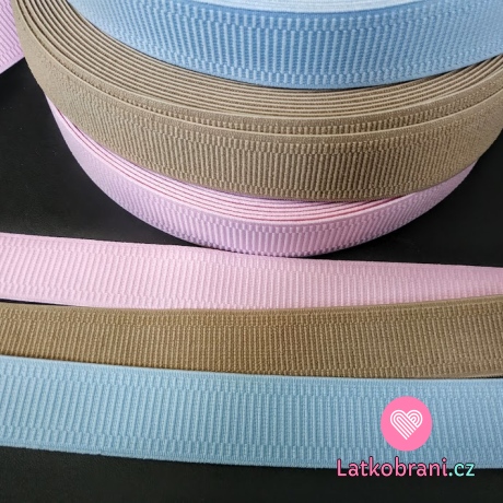 Pruženka prádlová bleděmodrá 30 mm