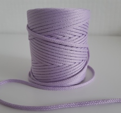 Šňůra oděvní kulatá  PES 4 mm baby fialová